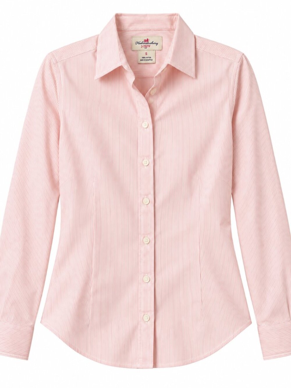 J.Crew Haberdashery Pink Pinstripe Cotton Button Down Shirt Small